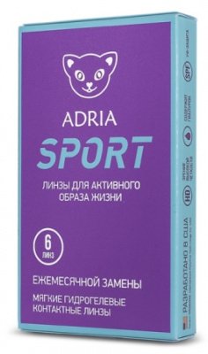 ежемесячные контактные линзы Adria Sport 6 блистеров  фотография-1