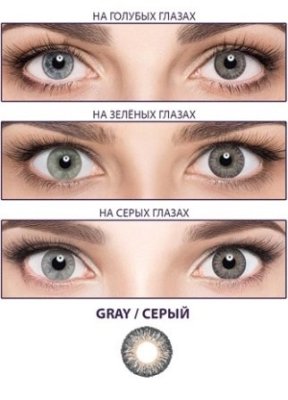 цветные контактные линзы Adria Color 3 Tone 2 блистера  фотография-6