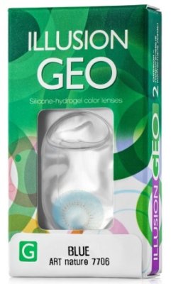 цветные контактные линзы ILLUSION GEO Nature 2 блистера  фотография-1