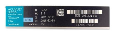 однодневные линзы 1-Day Acuvue Oasys 90 блистеров  фотография-2